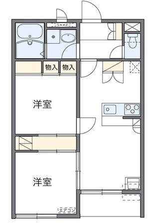 レオパレス大楽寺の物件間取画像